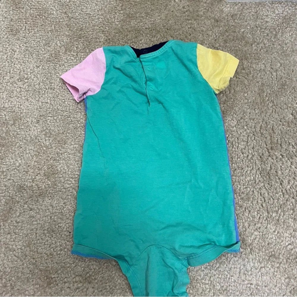 Polo Ralph Lauren Baby Boy Colorblocks shirtsleeves onesie 6M